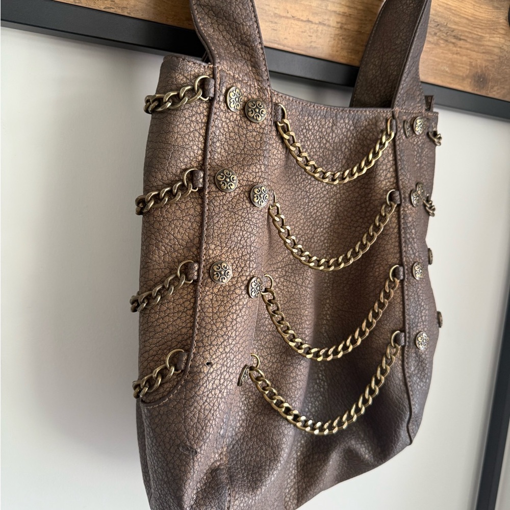 House of Dereon Chain-Stud Tote | Beyoncé Y2K Streetwear Bag